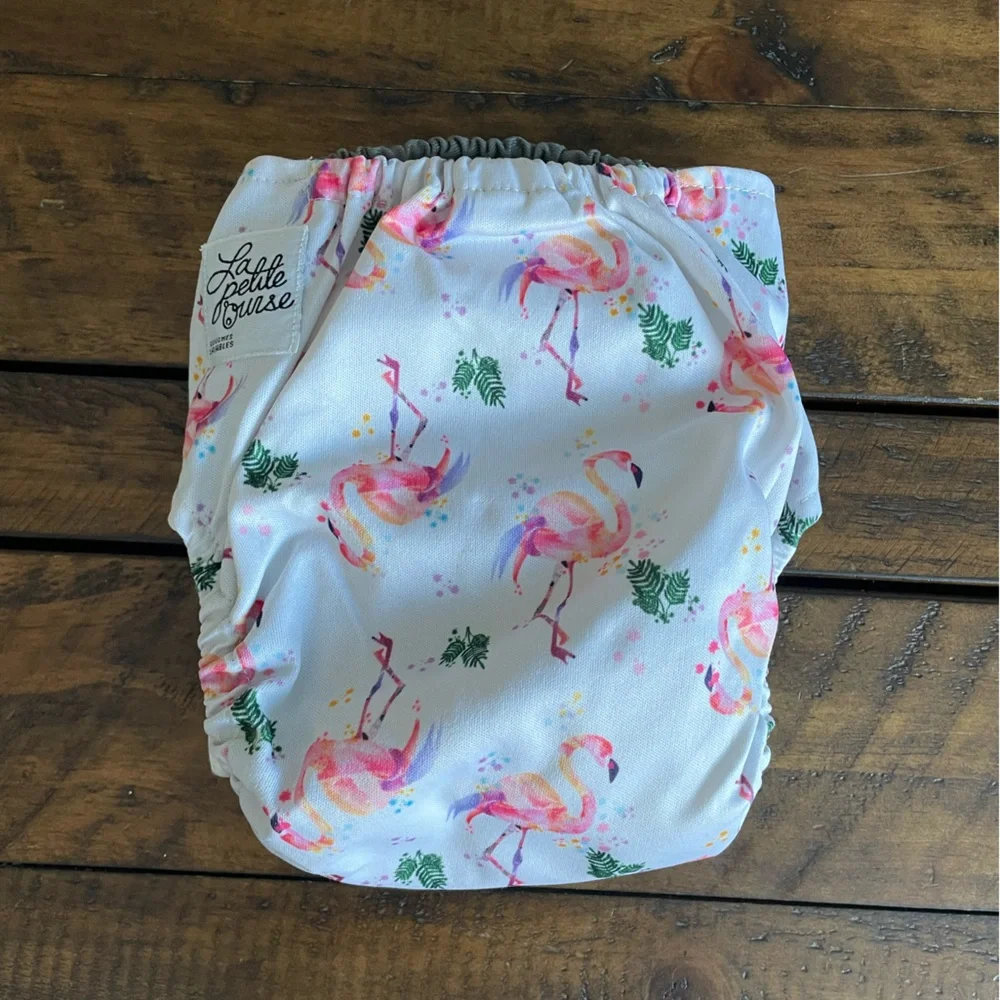 Flamingo Print AIO Cloth Diaper